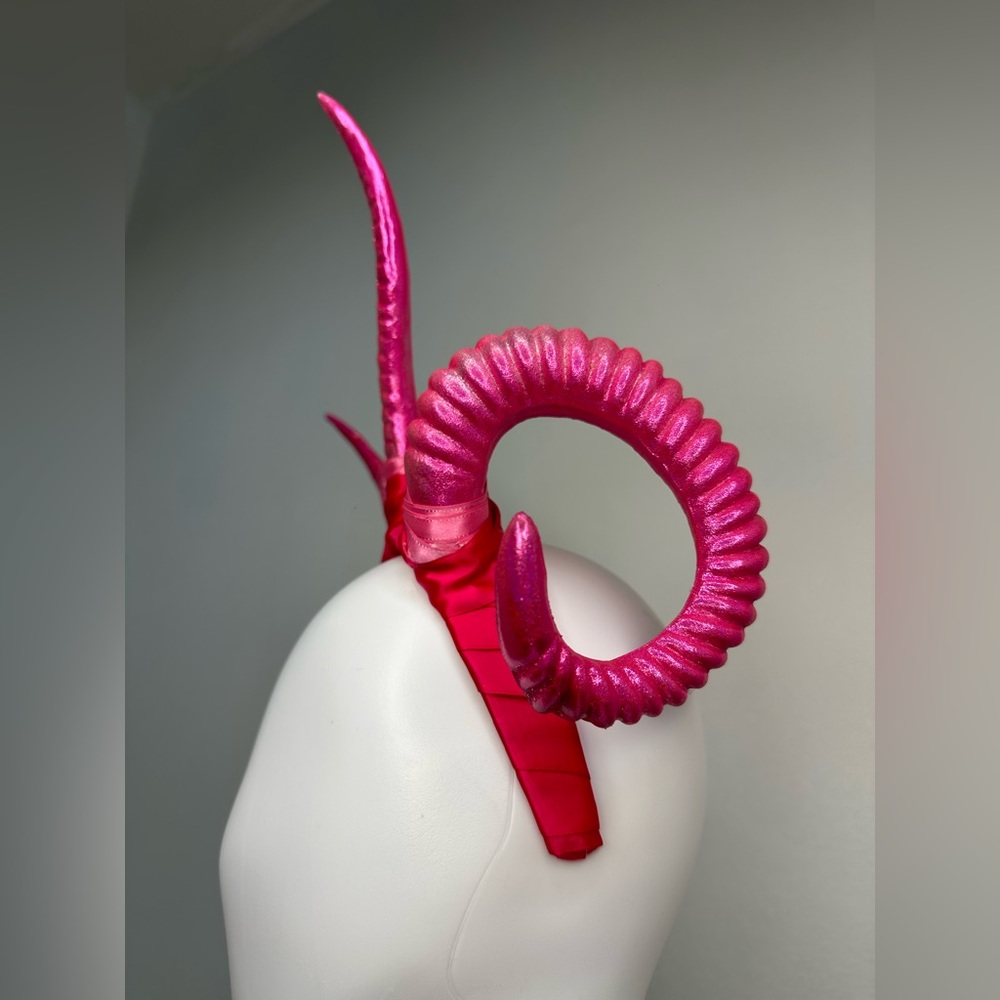 Pink Ombré metallic Holographic Demon Devil Horns - Picture 6 of 9